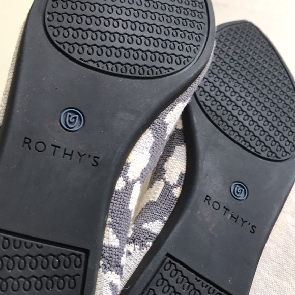 Rothy’s Size 7.5 The Point retired print Ash grey camo pointed toe flat shoe - Picture 12 of 13